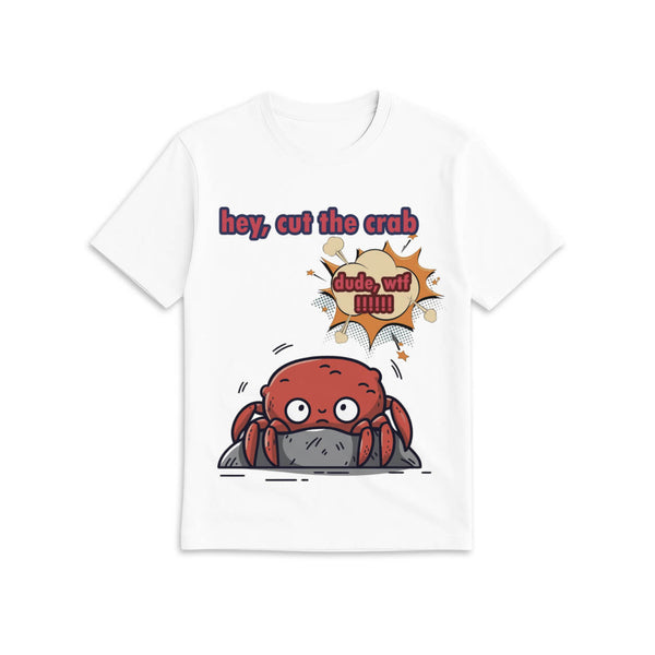 Unisex Cut The Crab T-shirt - white