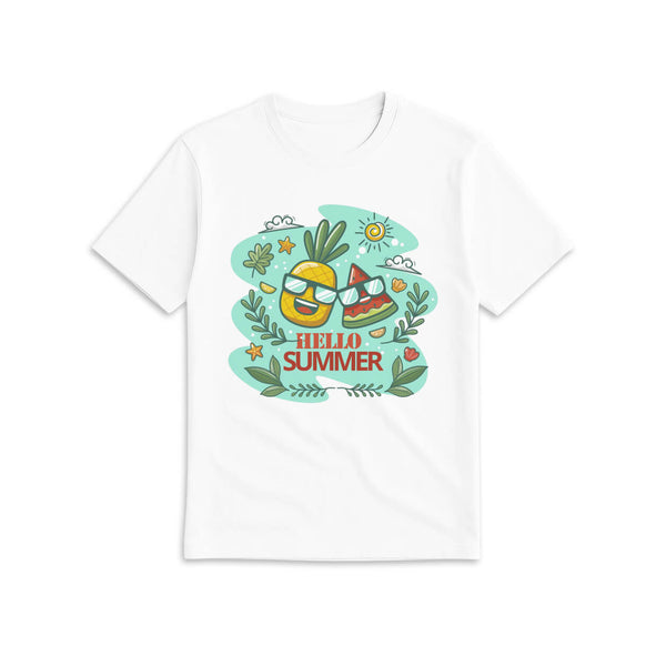 Unisex Hello Summer T-shirt - white
