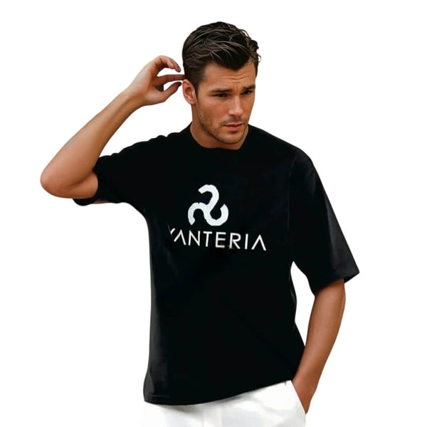 Unisex Oversized T-shirt Vanteria Signature - black