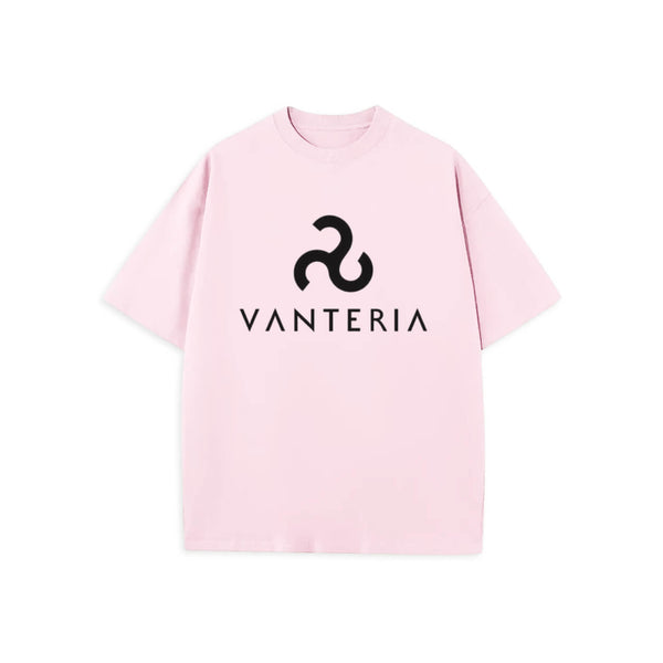 Unisex Oversized T-shirt Vanteria Signature - pink