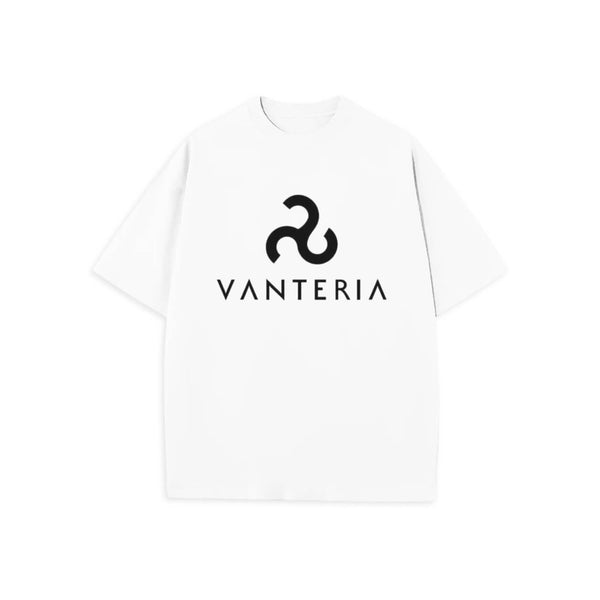 Unisex Oversized T-shirt Vanteria Signature - white